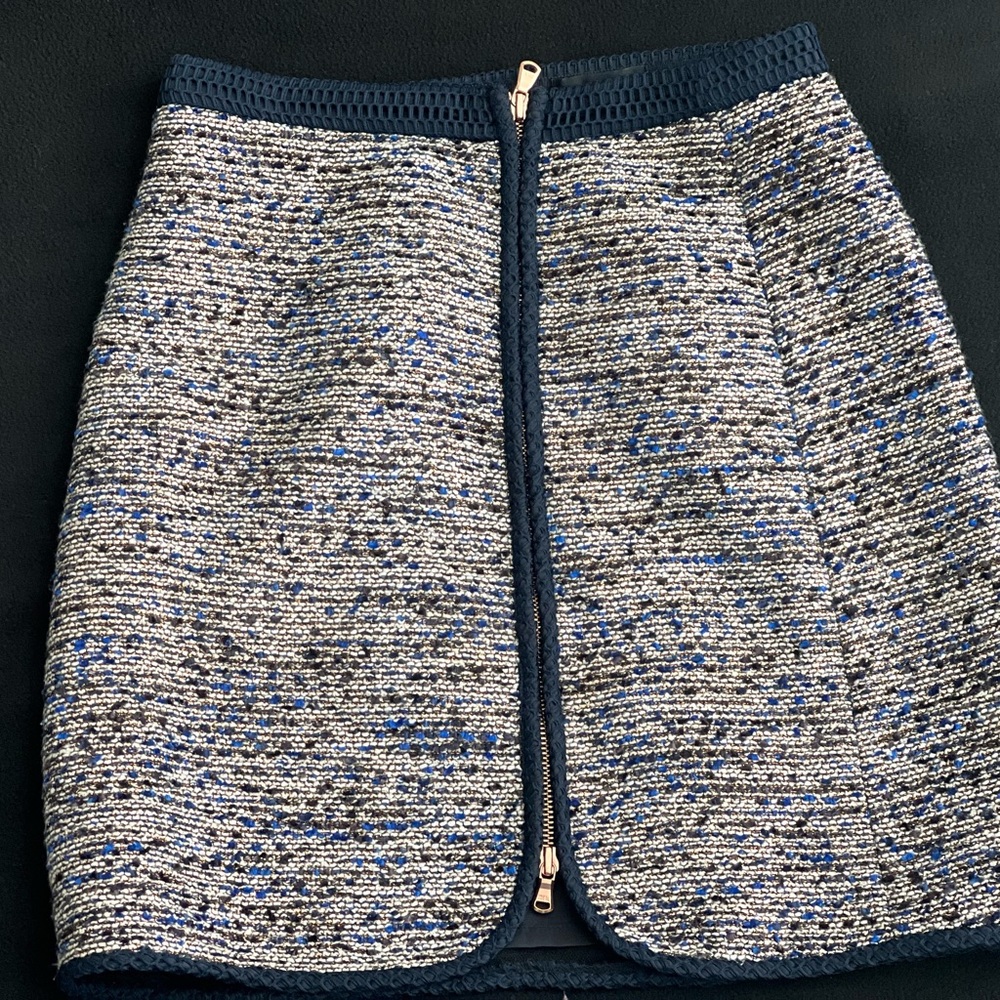 J. Crew Blue Mini Pencil Skirt for Work